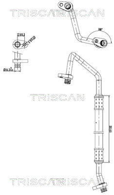 TRISCAN 901028057 — Conductă dublă aer condiționat