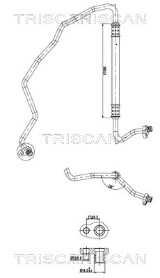 TRISCAN 901028061 — Conductă dublă aer condiționat