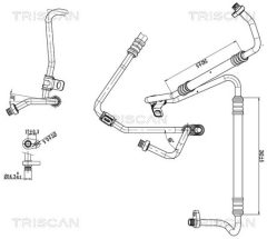 TRISCAN 901028062 — Conductă dublă aer condiționat