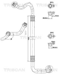 TRISCAN 901028070 — Conductă dublă aer condiționat