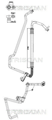TRISCAN 901028071 — Conductă dublă aer condiționat