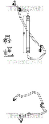 TRISCAN 901028073 — Conductă dublă aer condiționat