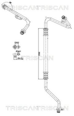 TRISCAN 901028075 — Conductă dublă aer condiționat