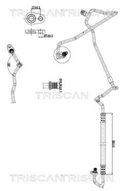 TRISCAN 901028076 — Conductă dublă aer condiționat