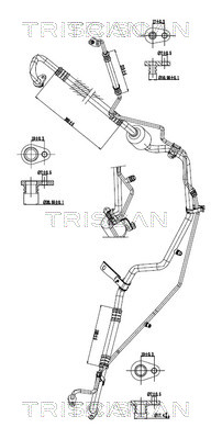 TRISCAN 901028078 — Conductă dublă aer condiționat