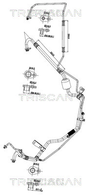 TRISCAN 901028087 — Conductă dublă aer condiționat