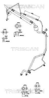 TRISCAN 901028089 — Conductă dublă aer condiționat