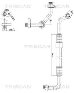 TRISCAN 901028091 — Conductă dublă aer condiționat