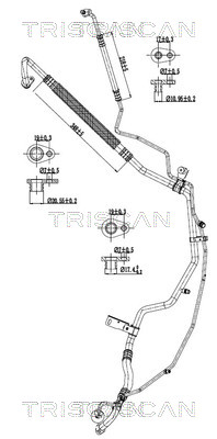 TRISCAN 901028093 — Conductă dublă aer condiționat