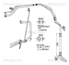 TRISCAN 901028094 — Conductă dublă aer condiționat