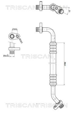 TRISCAN 901028096 — Conductă dublă aer condiționat