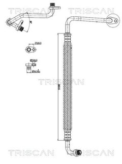 TRISCAN 901028100 — Conductă dublă aer condiționat