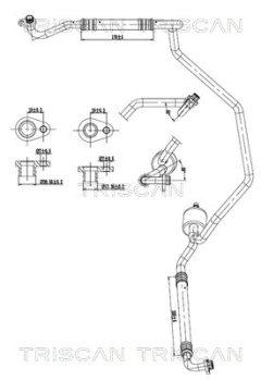 TRISCAN 901028101 — Conductă dublă aer condiționat