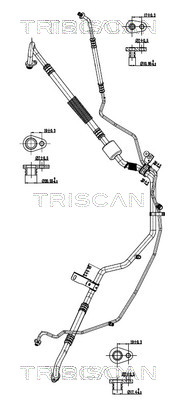 TRISCAN 901028108 — Conductă dublă aer condiționat