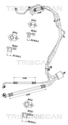 TRISCAN 901028112 — Conductă dublă aer condiționat