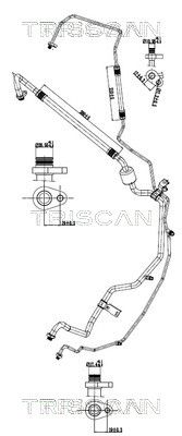 TRISCAN 9010 28120 — Conductă dublă aer condiționat
