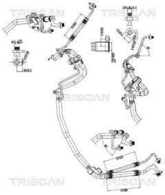 TRISCAN 9010 28123 — Conductă dublă aer condiționat