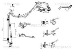 TRISCAN 9010 28127 — Conductă dublă aer condiționat