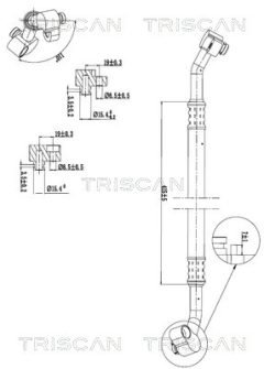 TRISCAN 901029011 — Conductă dublă aer condiționat