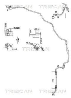 TRISCAN 901029018 — Conductă dublă aer condiționat
