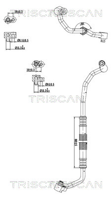 TRISCAN 901029024 — Сдвоенная трубка кондиционера