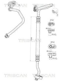 TRISCAN 901029028 — Conductă dublă aer condiționat