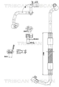 TRISCAN 901029041 — Conductă dublă aer condiționat