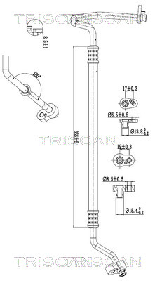 TRISCAN 901029042 — Conductă dublă aer condiționat