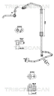 TRISCAN 901029044 — Conductă dublă aer condiționat