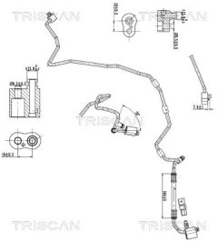 TRISCAN 901029045 — Conductă dublă aer condiționat