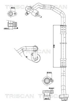 TRISCAN 901029050 — Conductă dublă aer condiționat