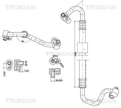 TRISCAN 901029051 — Conductă dublă aer condiționat