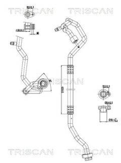 TRISCAN 901029053 — Conductă dublă aer condiționat