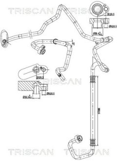 TRISCAN 901029061 — Conductă dublă aer condiționat
