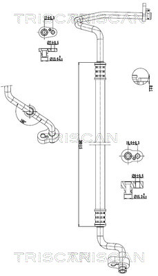 TRISCAN 901029070 — Conductă dublă aer condiționat