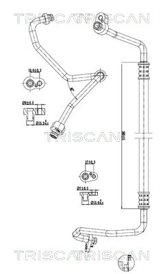 TRISCAN 901029074 — Conductă dublă aer condiționat