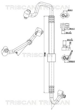 TRISCAN 901029081 — Conductă dublă aer condiționat