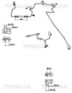 TRISCAN 901029083 — Conductă dublă aer condiționat