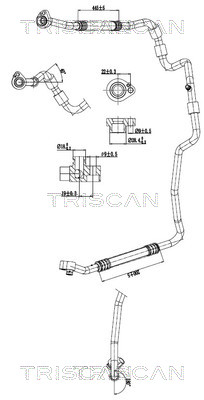 TRISCAN 901029091 — Conductă dublă aer condiționat