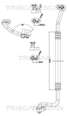 TRISCAN 901029098 — Сдвоенная трубка кондиционера