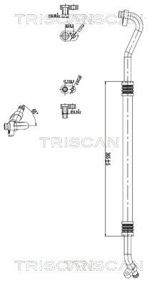 TRISCAN 9010 29113 — Сдвоенная трубка кондиционера