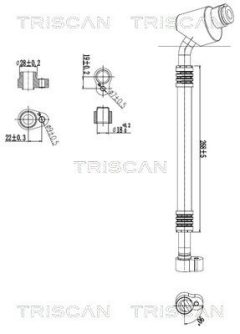 TRISCAN 9010 29115 — Сдвоенная трубка кондиционера