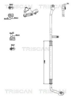 TRISCAN 9010 29129 — Сдвоенная трубка кондиционера