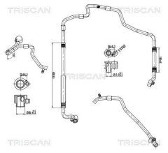 TRISCAN 9010 29135 — Conductă dublă aer condiționat