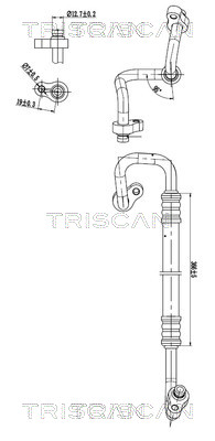 TRISCAN 901043003 — Сдвоенная трубка кондиционера