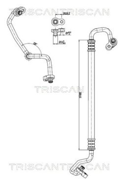 TRISCAN 901043004 — Conductă dublă aer condiționat