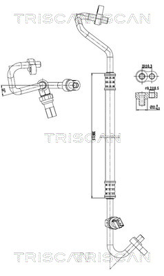 TRISCAN 901081001 — Сдвоенная трубка кондиционера