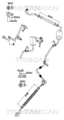 TRISCAN 901081004 — Conductă dublă aer condiționat