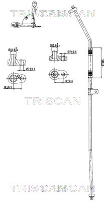 TRISCAN 901081006 — Conductă dublă aer condiționat