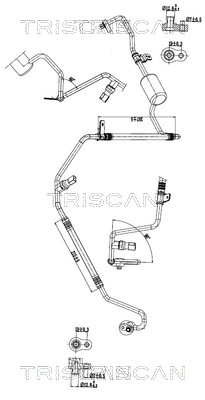 TRISCAN 901081007 — Conductă dublă aer condiționat